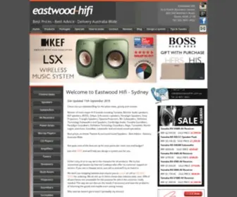 Eastwoodhifi.com.au(Eastwood HiFi Audio and Video Suppliers For Over 35 Years) Screenshot