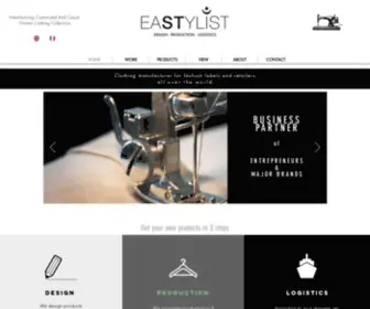 Eastylist.com(Clothing Manufacturer In Turkey) Screenshot