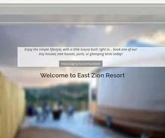 Eastzionresort.com(East Zion Resort) Screenshot