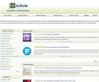 Easy-Articles.com(Easy-Articles Submission) Screenshot