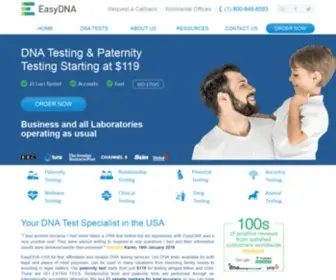 Easy-DNA.com(DNA Testing and Home DNA Test Services) Screenshot