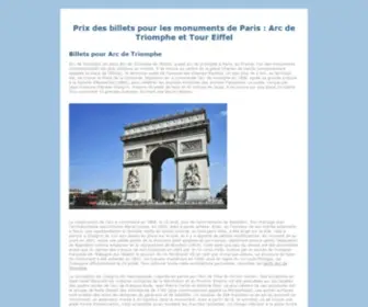 Easy-Ferienhaus.eu(Tarif Arc de Triomphe et Tour eiffel) Screenshot