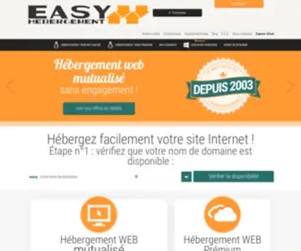 Easy-Hebergement.net(Easy-Hébergement propose de nombreuses solutions d'hébergement de site web) Screenshot