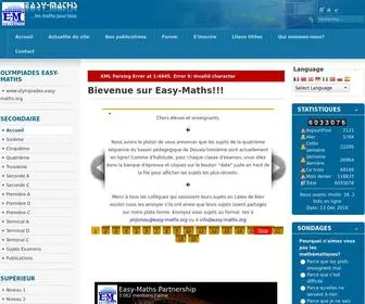 Easy-Maths.org(Bievenue sur Easy) Screenshot