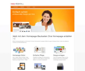 Easy-Objects.de(Der neue Homepage) Screenshot