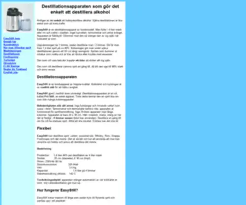 Easy-Still.com(Hembränningsapparat) Screenshot