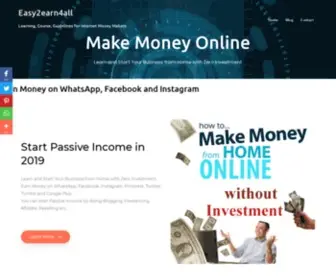 Easy2Earn4ALL.com(Simple Ways of Making Money) Screenshot