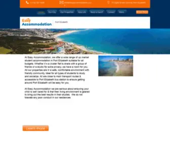 Easyaccommodation.co.za(Student accommodation in Port Elizabeth) Screenshot