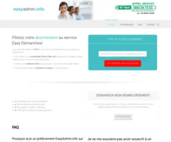Easyadmin.info(Pilotez la gestion de votre abonnement) Screenshot