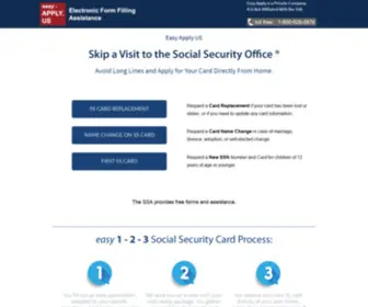 Easyapplyus.com(Card replacement) Screenshot
