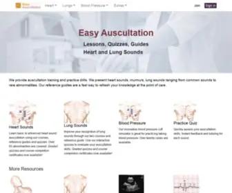 Easyauscultation.com(Easy Auscultation Training) Screenshot