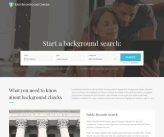 Easybackgroundchecks.com(Background Check) Screenshot