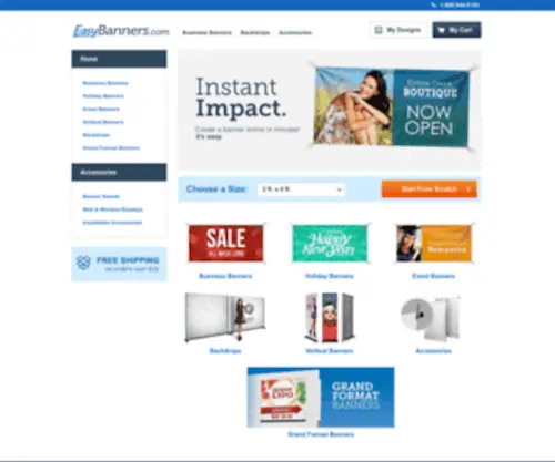 Easybanners.com(Custom Banners) Screenshot