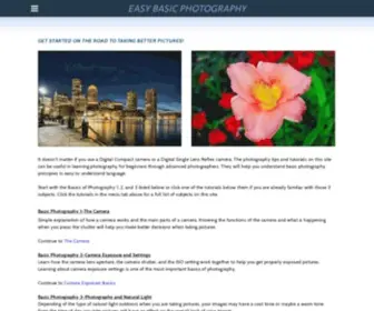 EasybasicPhotography.com(Photography site) Screenshot