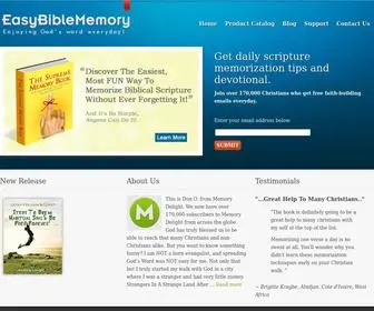 Easybiblememory.net(How To Memorize The Scriptures) Screenshot