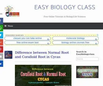 Easybiologyclass.com(Free Online Biology) Screenshot