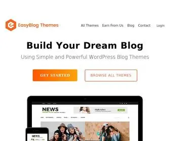Easyblogthemes.com(Best Premium WordPress Blog Themes by EasyBlog Themes) Screenshot