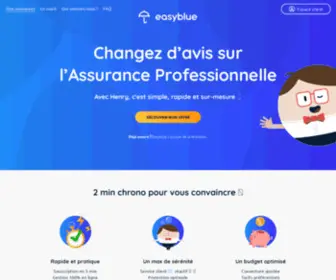Easyblue.io(Easyblue, Néo-Assurance pour Freelances et TPE) Screenshot