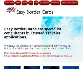 Easybordercards.com(Easy Border Cards) Screenshot