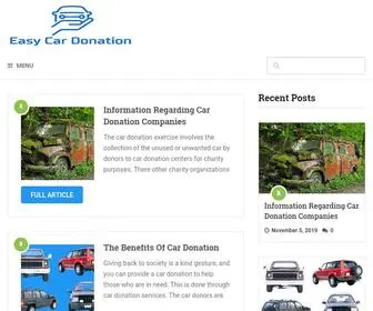 Easycardonation.info(Easy Car Donation) Screenshot