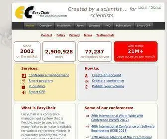 Easychair.org(Conference system) Screenshot