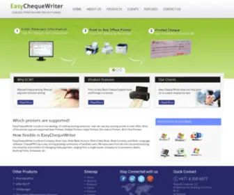 Easychequewriter.com(Cheque software Dubai) Screenshot