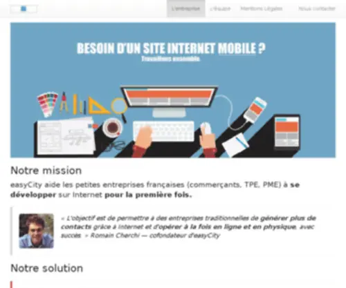 Easycity.com(Catalyseur de TPE sur Internet) Screenshot
