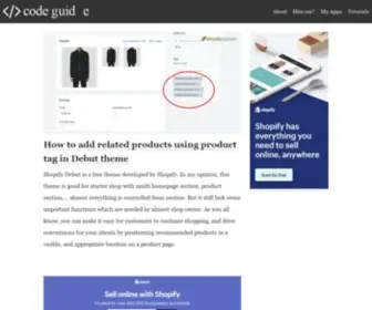 Easycodeguide.com(Shopify Explorer) Screenshot