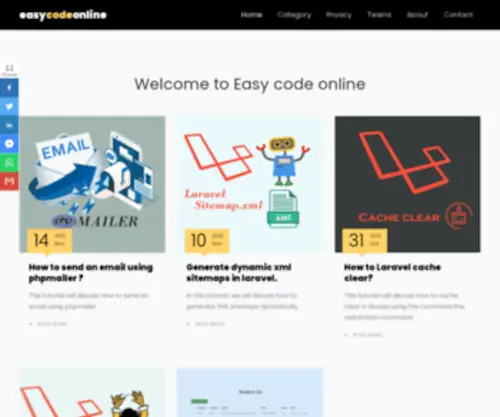 Easycodeonline.com(World number one tech articles website) Screenshot