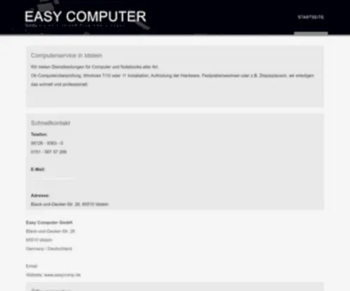 Easycomp.de(Easy Computer GmbH) Screenshot