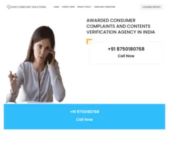 Easycomplaintsolutions.in(Best Easy Complaint Solutions) Screenshot