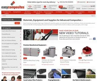 Easycomposites.co.uk(Materials, equipment and training for advanced composites with next-day shipping and expert technical advice) Screenshot