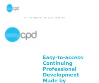 EasycPd.org(EasyCPD: Online Continuing Professional Development (CPD)) Screenshot