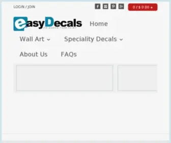 Easydecals.com(Create an Ecommerce Website and Sell Online) Screenshot