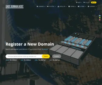 EasyDomainhost.com(Portal Home) Screenshot