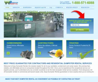 Easydumpsterrental.com(Easy Dumpster Rental) Screenshot