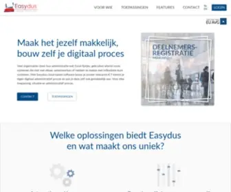 Easydus.com(Software om eenvoudig gepersonaliseerde processen te stroomlijnen) Screenshot