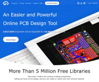 Easyeda.com(Online PCB design & circuit simulator) Screenshot