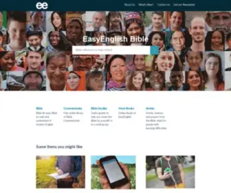 Easyenglish.info(Easy English Bible with free Commentaries and Studies) Screenshot