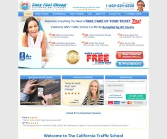Easyfastcheaponlinetrafficschool.com(California Traffic School Course) Screenshot