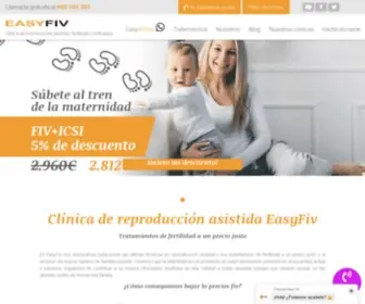 Easyfiv.es(Clínica de Fertilidad y Reproducción Asistida a precio justo) Screenshot