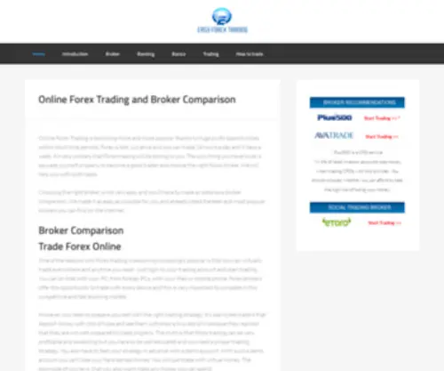Easyforextrading.co(Online Forex Trading and Broker Comparison) Screenshot