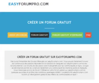 Easyforum.fr(Créer un forum) Screenshot