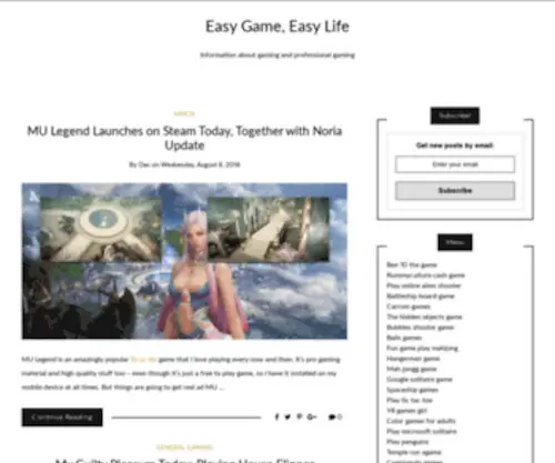 Easygameeasylife.com(ESports Profiles) Screenshot