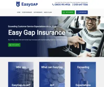 Easygap.co.uk(Gap Insurance) Screenshot