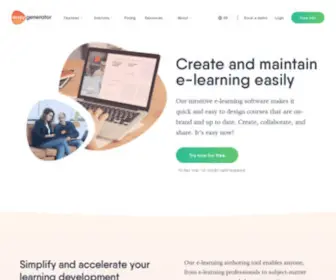 Easygenerator.com(Create Courses Online) Screenshot