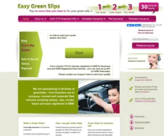 Easygreenslips.com.au(Green Slip) Screenshot
