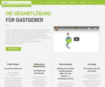 Easyguestmanagement.at(Hotelprogramm mit elektronischer Registrierkasse und Channelmanager) Screenshot