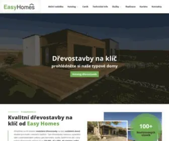 Easyhomes.cz(Levné nízkoenergetické dřevostavby na klíč) Screenshot