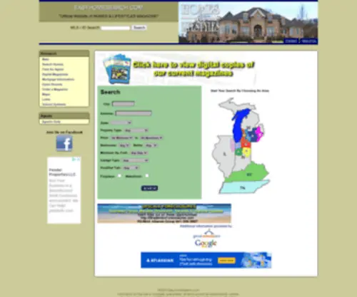 Easyhomesearch.com(Real Estate Prices in Indiana and Michigan) Screenshot